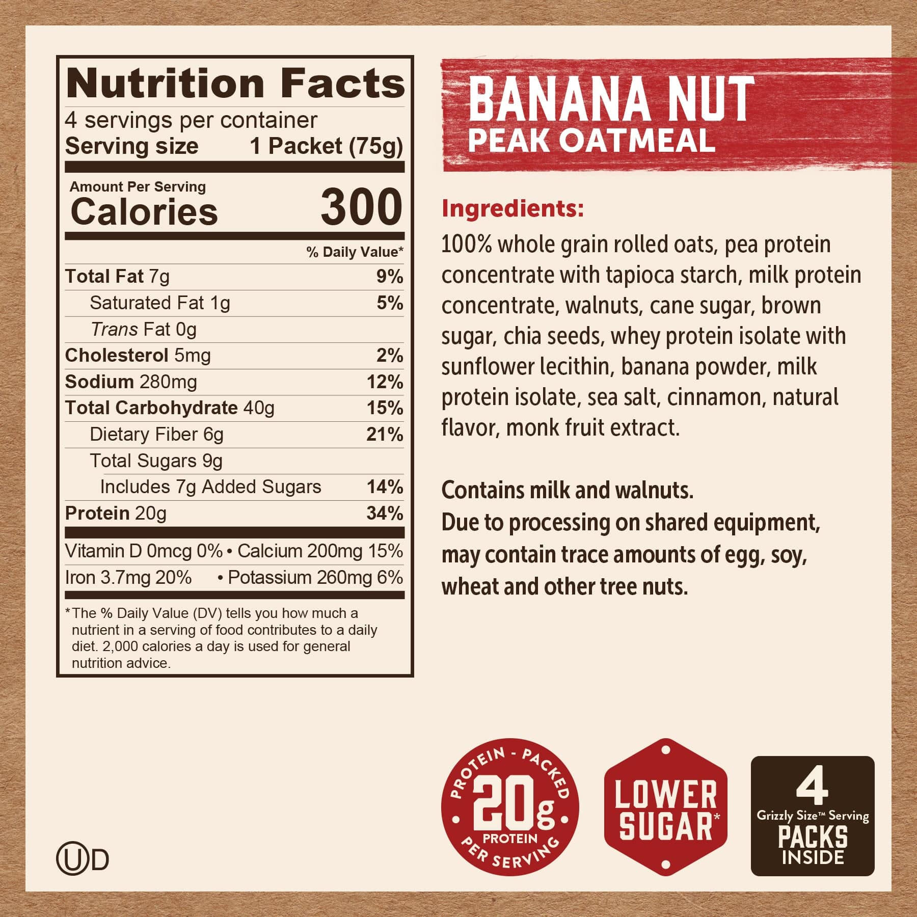 Banana Nut Peak Oatmeal Packets - Image 6
