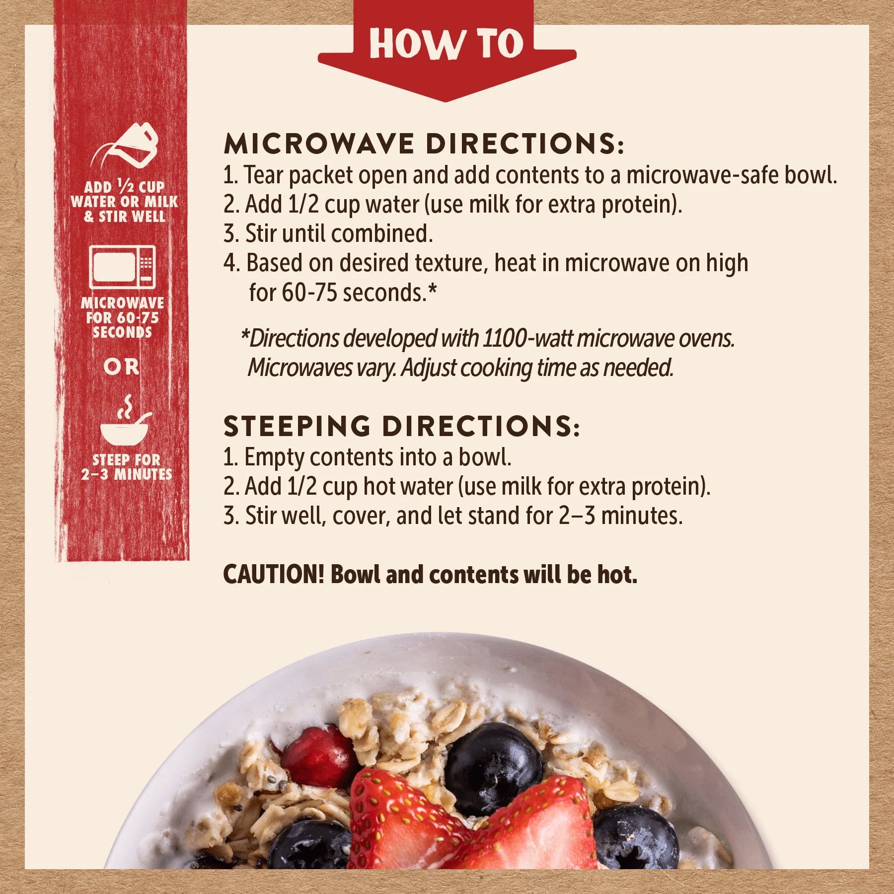 Berries & Cream Peak Oatmeal Packets - Image 5