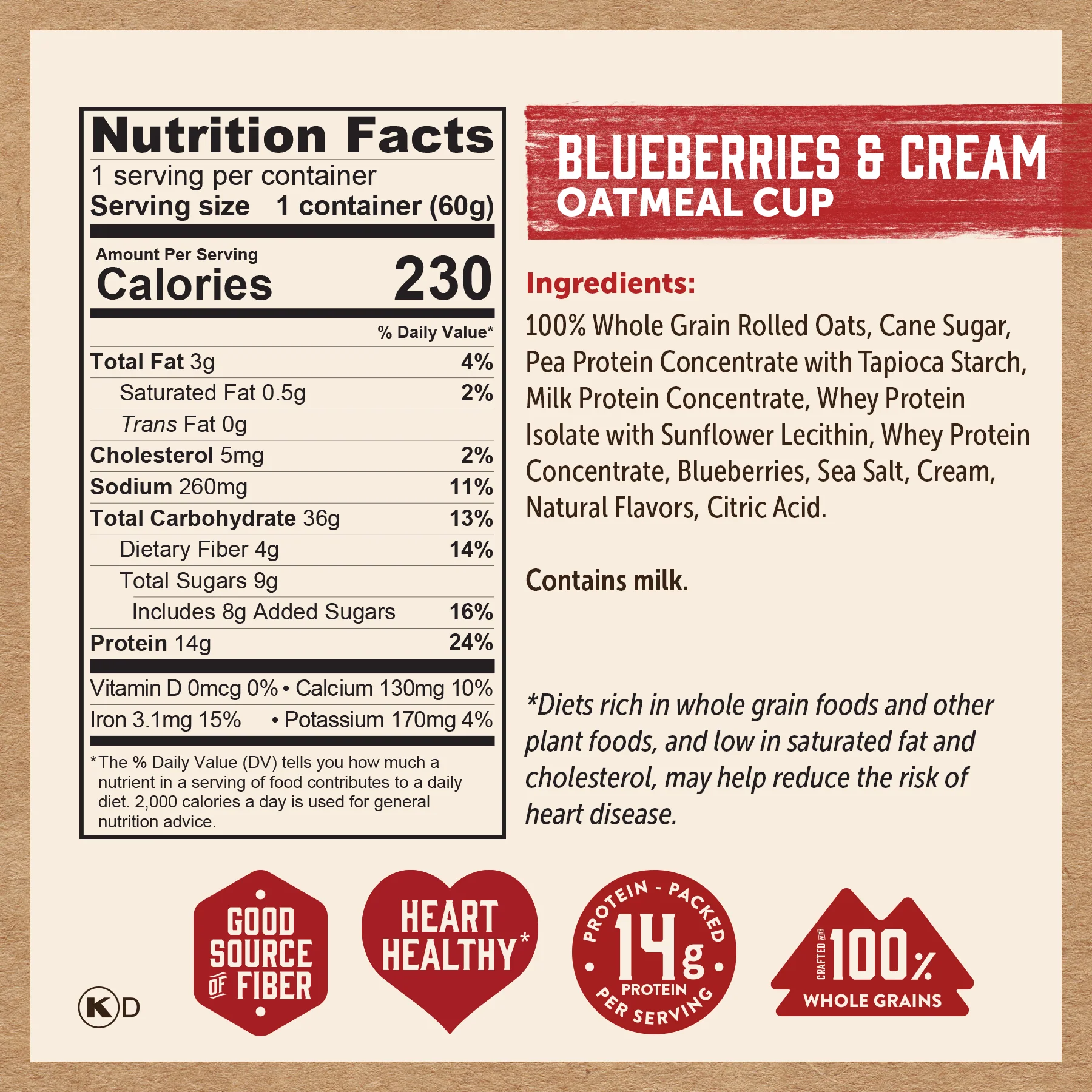 Blueberries & Cream Oatmeal Cup - Image 7