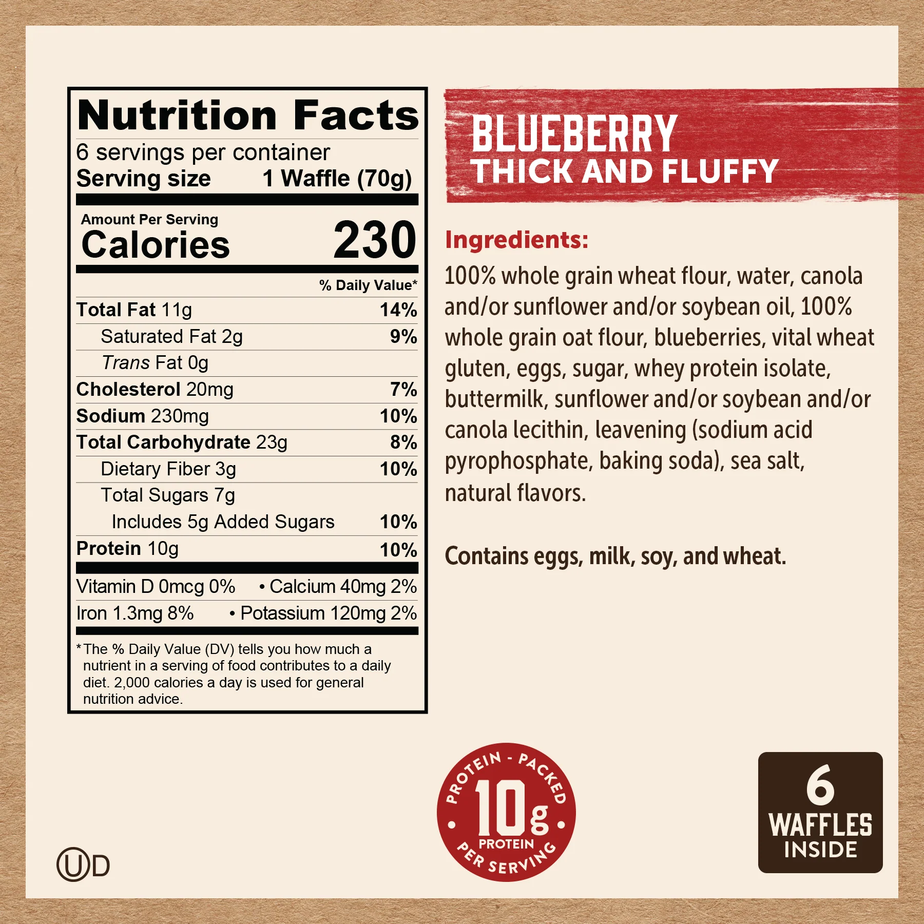 Blueberry Thick and Fluffy Power Waffles - Image 5