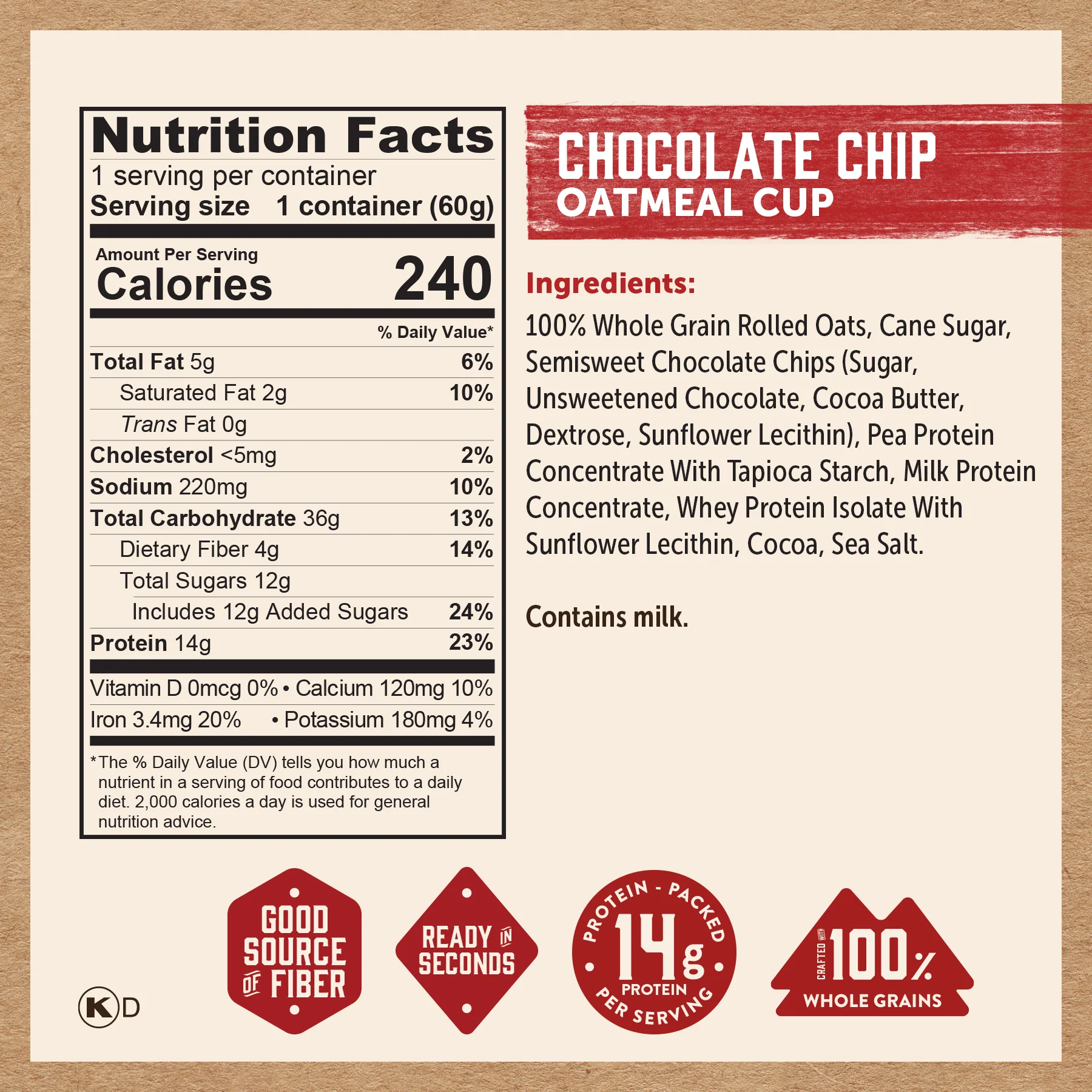 Chocolate Chip Oatmeal Cup - Image 7