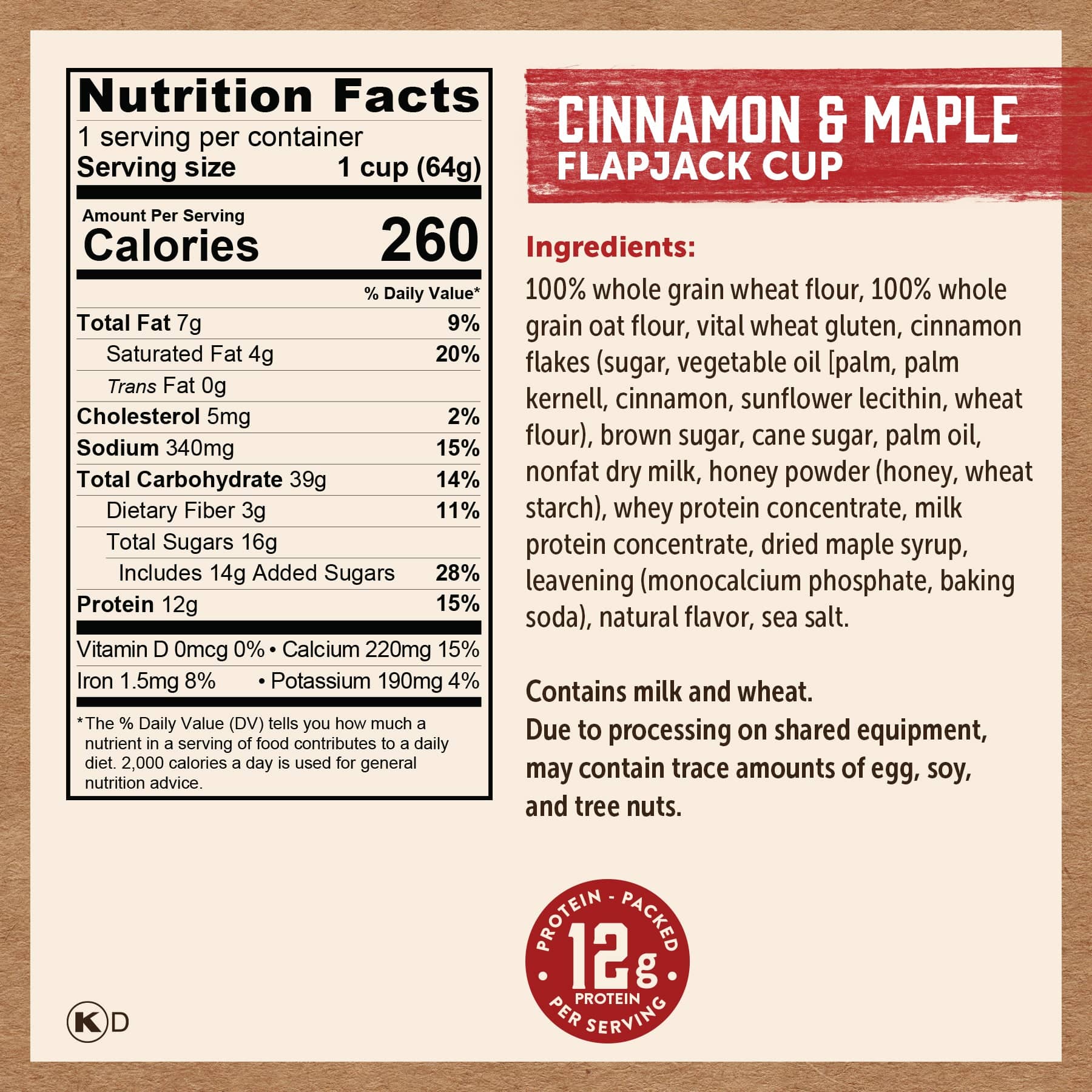 Cinnamon & Maple Flapjack Cup - Image 5