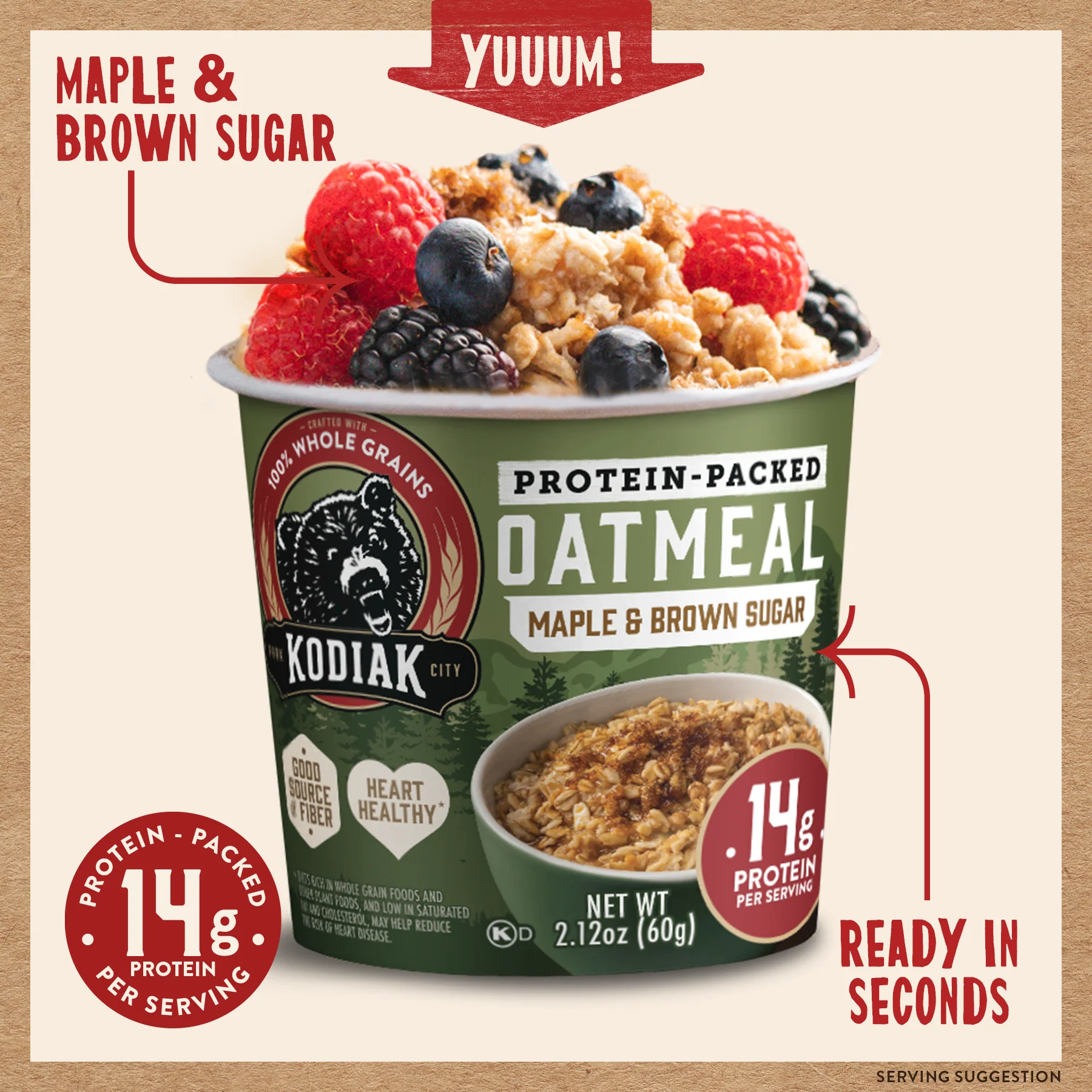 Maple & Brown Sugar Oatmeal Cup - Image 5