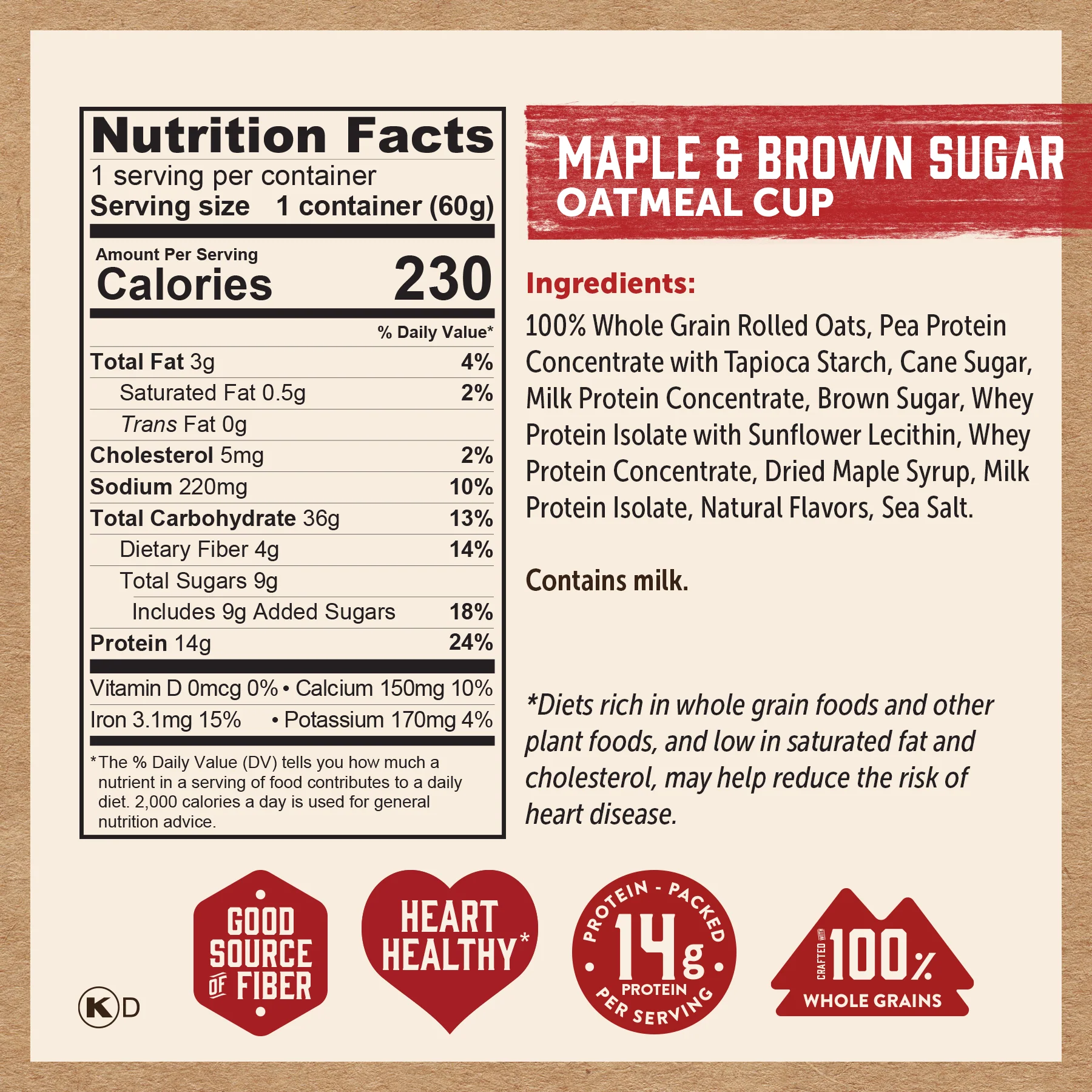 Maple & Brown Sugar Oatmeal Cup - Image 7